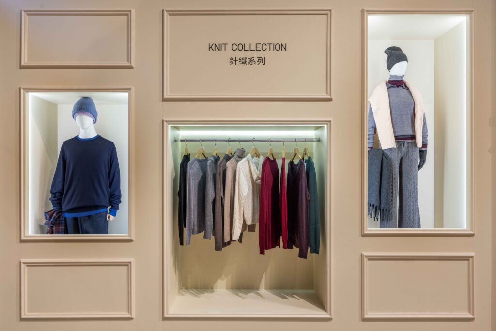 Uniqlo Revisiting Classic 發佈會現場以 BODAQ S126、S127、S218 貼膜打造木質展示空間