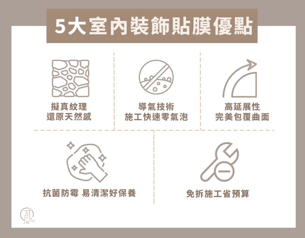 5大室內裝飾貼膜優點